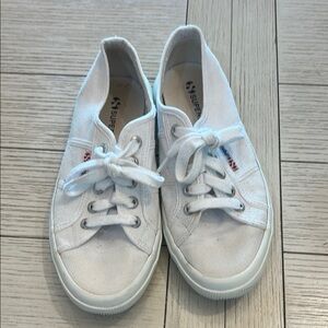 Superga White Canvas Sneakers
